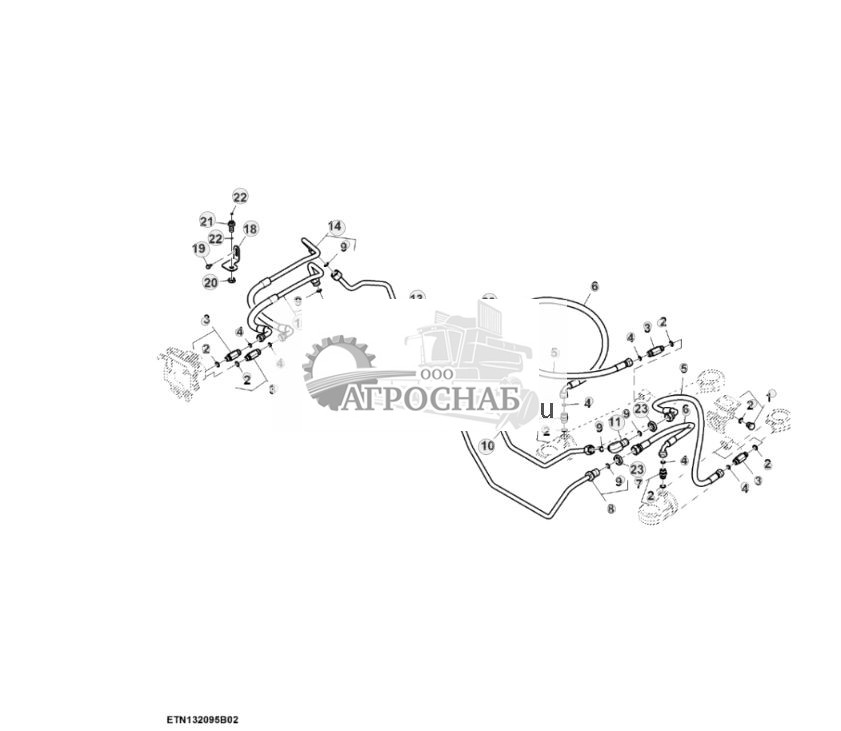 Система рулевого управления, AutoTrac™ с резервным насосом (22) ( - 801052) - ST835808 525.jpg